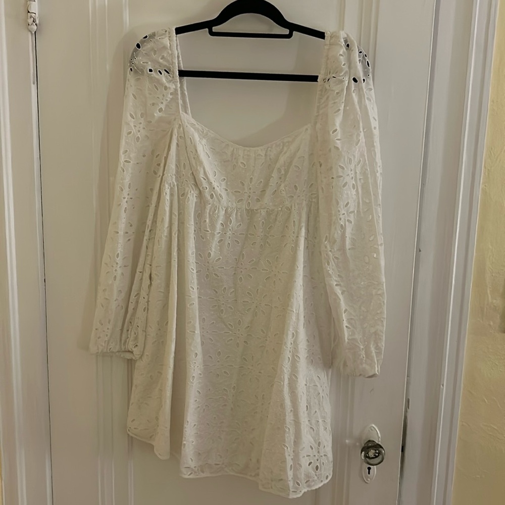 Wilfred free white mini dress